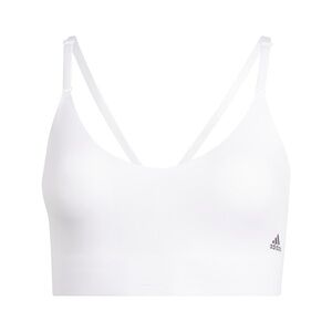 Adidas Women's White Seamless Pure Lounge Light Support Bra NWT